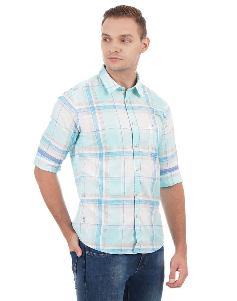 Pepe Jeans London Men Checkered Casual Wear Shirt